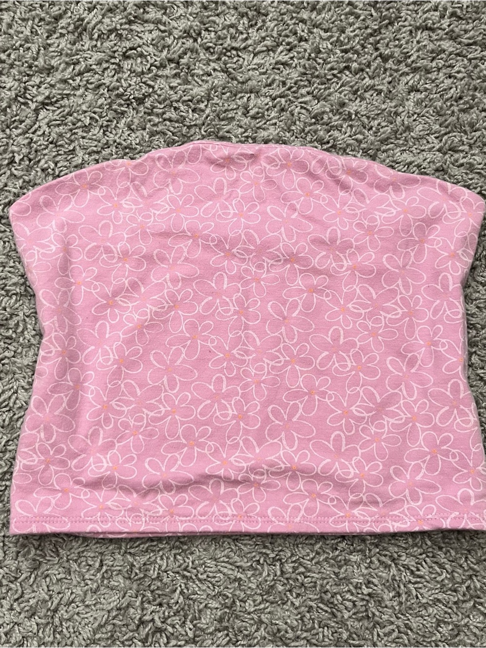 Flower tube top